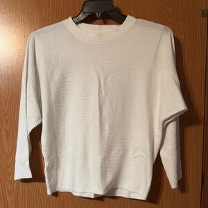 Spense White Long Sleeve Women's Top